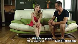 Sweet Virgin Cutie Spreads Tight Slit For First Time Defloration