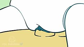 Jenny and Sheldon parody sex with creampie and facial