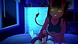 meru the succubus engages in intense sexual encounters in this hentai anime