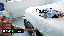 Naughty Stepbrother Seduces His 18 Yrs Old Stepsister And Bangs Her Tight Twat While On Vacation