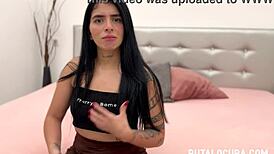 Caught Sensual Colombian Abby Montano in Intimate Moments with Her Partner.