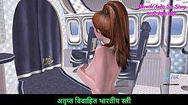 i-i love this cute girl in the airplane giving sexy nude poses in 3d cartoon porn
