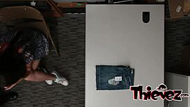 Thievez Lily Adams Caught and Nailed in Doggystyle!