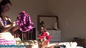 Amateur Lesbian Eats Hairy Box Down Under