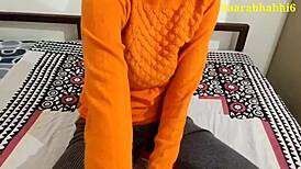 Indian step daughter seduces step father for rough blowjob