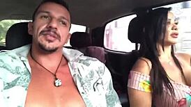 meeting the uber driver for a casual ride