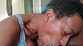 Southern Black Beauty Licks Ass And Throats Deep