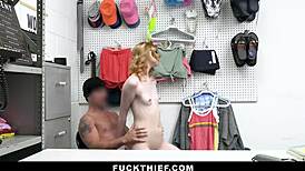 Tiny Blonde Teen Caught Stealing And Searched