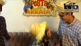 These country teens got wild with monster cock doggystyle action.