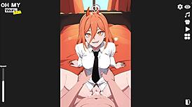 可爱力量在POV动作中传教士内射，哦我的老婆，你湿透了！