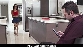 Here's a tale of petite latina teen mickey violet surprising stepdad brad sterling with a taboo valentines fuck.