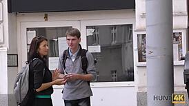 Hunt4k展示布拉格作为性旅游中心，辣妹POV口交