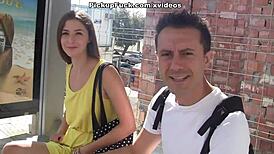 Spanish Girls Picked Up On Street Outdoors