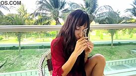 Sexy girl reveals makeup secrets for a flawless face