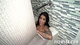 mia martinez tidies up with oliver flynn for step-family reunion