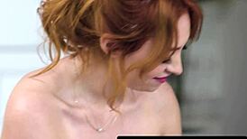 Nuru Massage with Stacked Redhead Riding Seth Gamble's Cock Hard! 🔥💦