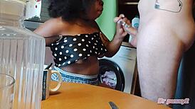 Ebony Girl Uses Me For Satisfaction In Morning Cafe