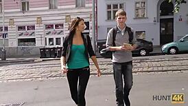 Hunt4k展示布拉格作为性旅游中心，辣妹POV口交