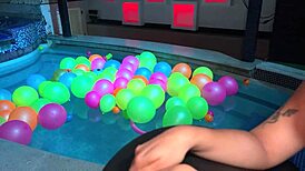 Damn! Rough Interracial Threesome With VIP Client And Boss At Club Pool!