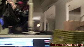 Fetish slut deepthroating