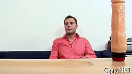 Fat Police Officer Gives Hardcore Blowjob to Asian Thief!