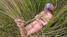 I’m tied up in nude hentai bondage, feeling so helpless right now