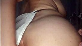 Hot teen rubs her body and cums hard 😍