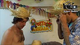 These country teens got wild with monster cock doggystyle action.