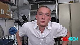 Rough Bareback Interracial Gay Sex with Agent
