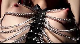 Submissive Teen Slave Endures Rough BDSM Punishment in Garage