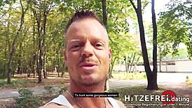 Random Dude Bodo BANGS Milf Jana Schwarz in Park!