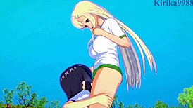 Yomi And Ikaruga Tease Katsuragi In Intense Lesbian Hentai