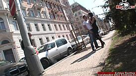 Busty Girlfriend in Nylon Stockings Joins Anal Bi MMF 3some 😈