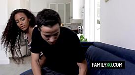 demi sutra compromises with stepbrother's big cock