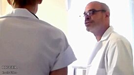 Compliant Nurse Gets Fucked By Two Doctors!