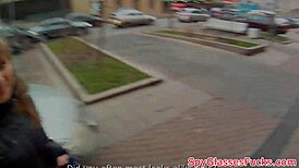 European sweetie POV fucked hard in the bathroom!