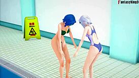 Akeno Asks For Sex In The Public Pool Hs Dxd Ntr Madness 4 Sheer Fantasyking3