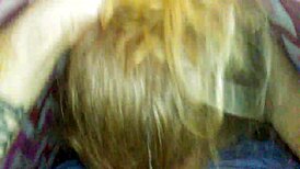 Petite Blonde Swallows Cum After Face Fucking Blowjob