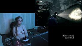 Naked playthrough of alan wake part 10 featuring a brunette bbw with big natural tits.