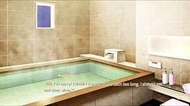 Secret kiss feels sweet and tender in game