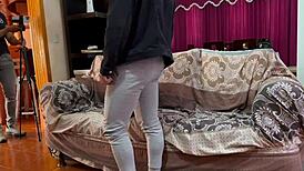 Emotional Undressing Of Muscular Mexican Model Leads To Cock Sucking