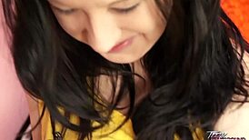 Naive teen gets wild ride with horny teacher and cumshots