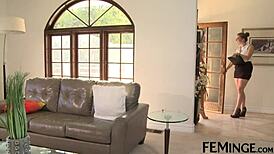 Awesome Lesbian Licking Step Sister in 4K Party