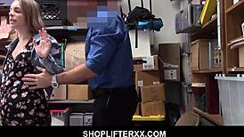 pregnant kimmy granger fucked by security for shoplifting