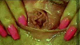 Wow, Look At This Close-Up Asian Pussy Masturbation With Stockings And Fingering!