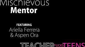 Teacher's Passionate Threesome With Teens In Cowgirl And Deepthroat