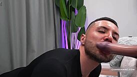 i try to stretch my throat with a dildo for deepthroat practice