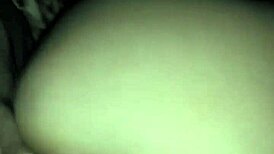 Couple fucks ass with monster cock in car