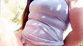 Hey, my horny Latina stepmom invited me to bang her chubby ass in the forest