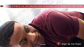 Black Youtuber Bangs Dutch Blonde Cunt in Interracial Mirror